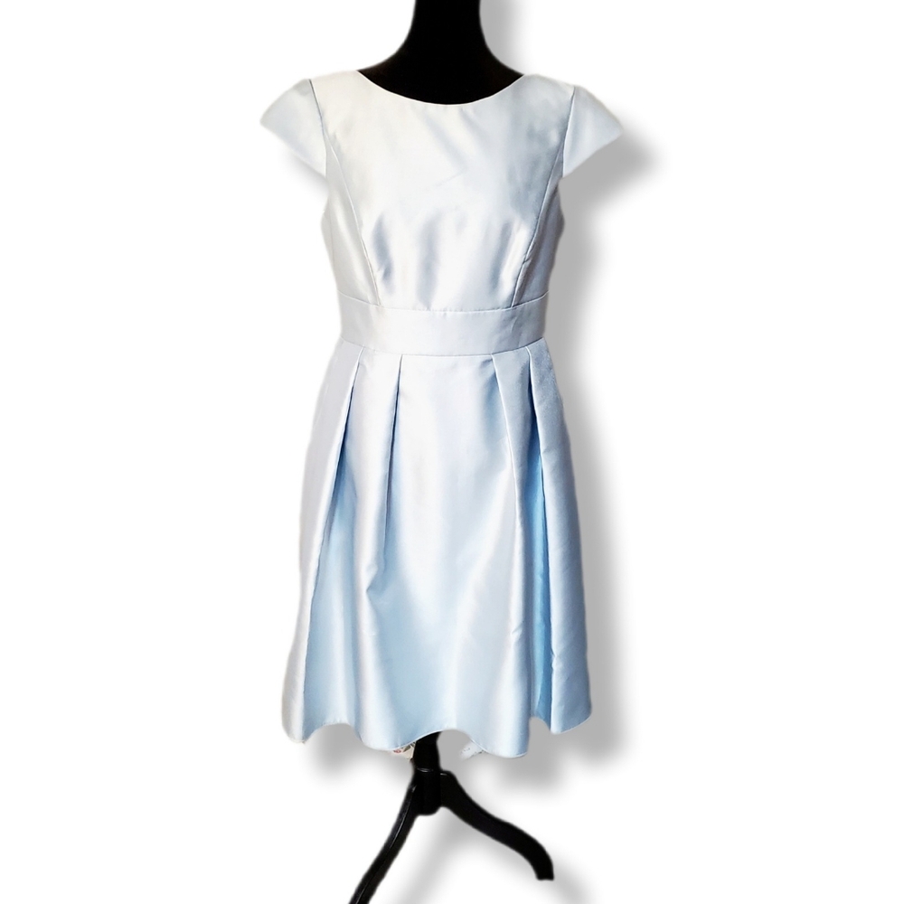 NWT Alfred Sung Cap Sleeve Pleated Cocktail Dress with Pockets Sz 10